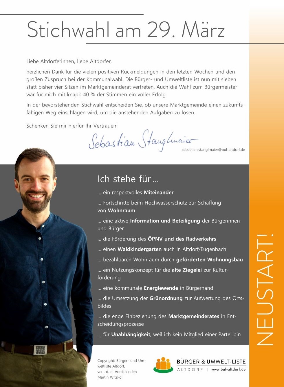 Flyer Stichwahl